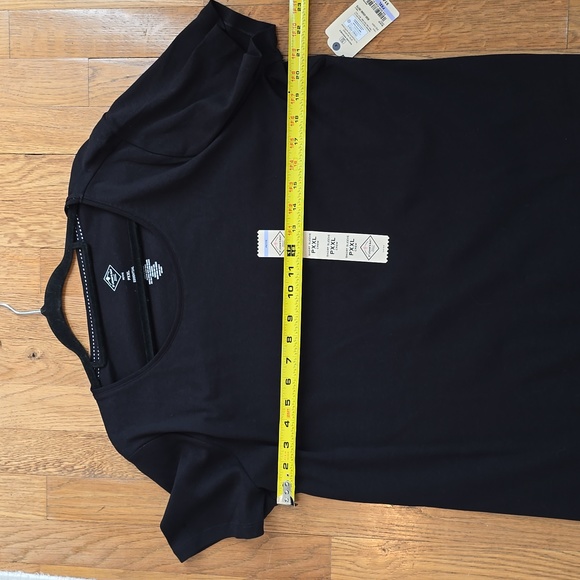 ST. JOHN'S BAY WOMENS BLACK PETITE PLUS SIZE SHORT SLEEVE TEE-SHIRT SIZE PXXL - Picture 8 of 12